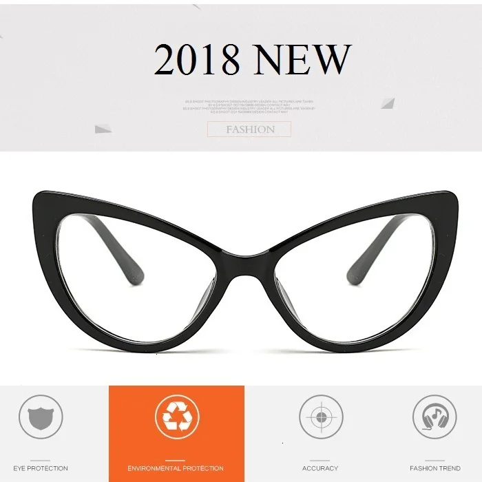 QPeClou оправа для очков в стиле кошачьи глаза женские брендовые прозрачные линзы оправы для очков женские новые Cateye Oculos De Sol Оттенки UV400