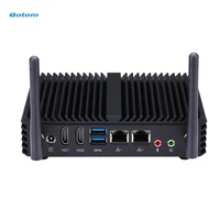 Processor Quad Core Mini PC Pentium J3710 Running 24/7 Fanless Home Office Use Qotom Mini PC 1