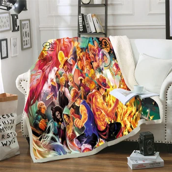 

Anime One Piece Blanket Design Flannel Fleece Blanket Printed Sofa Warm Bed Throw Blanket Adult Blanket style-7