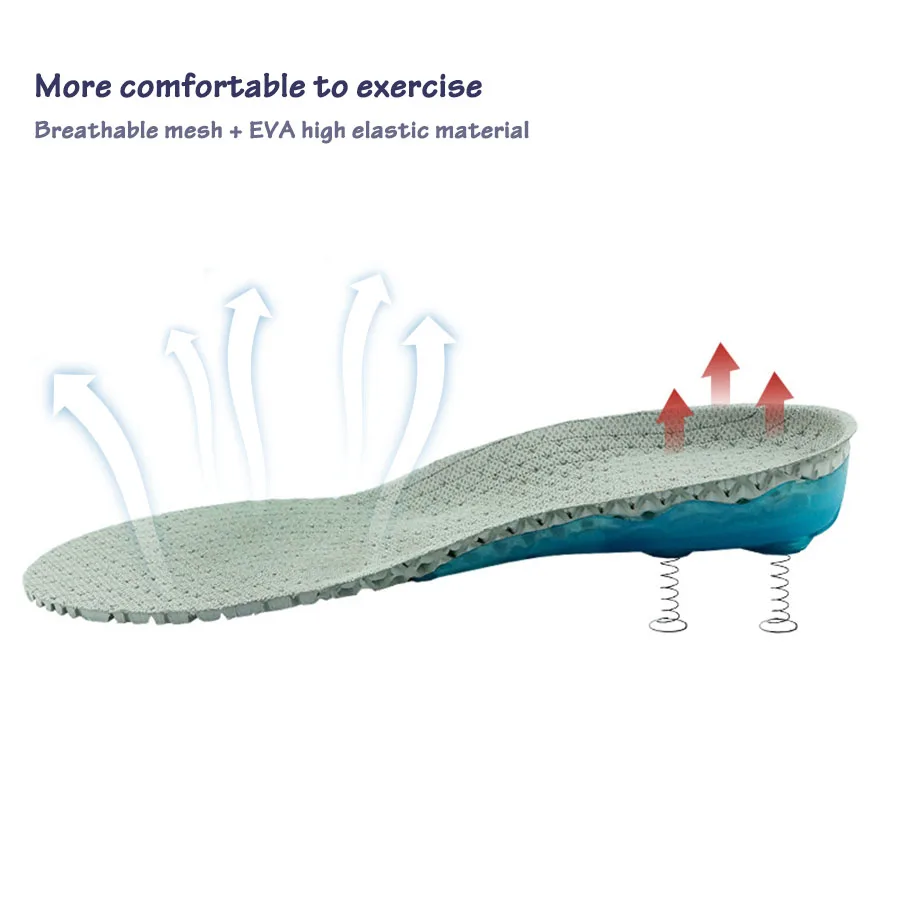 EVA Spring silicone sole insole flat feet orthotic insoles arch support orthopedic inserts Plantar Fasciitis,Feet Pain,foot care
