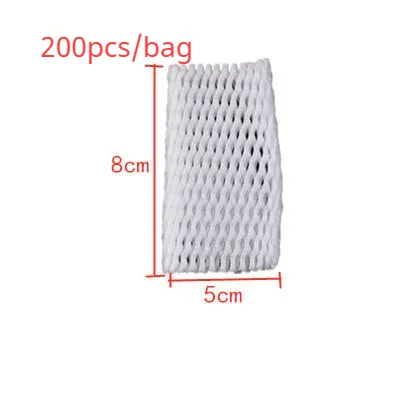 Foam Net sleeve Pocket Shockproof Protection Transport Packing Wine Glass Bottle Fragile Items Vegetable Fruit Thicken Mesh Bag 8x5CM