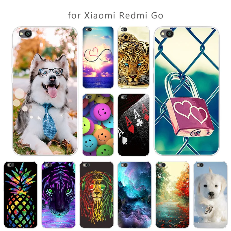 Чехлы для Redmi Go с полной защитой мягкий ТПУ чехол 5 дюймов Xiaomi red mi go силиконовая