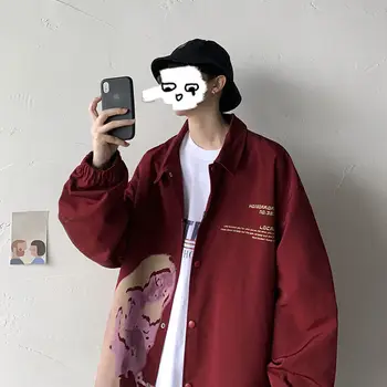 

20 Autumn New Jacket Men's Casual Loose Korean Version of The Trend of The Handsome Fried Street Wild Tide Brand Tooling Jacket