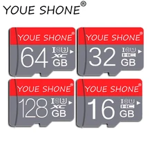 Карта Micro SD, 32 ГБ, 64 ГБ, 16 ГБ, 128 ГБ, класс 10, карта памяти Microsd, TF карта, флеш-накопитель, диск памяти для смартфона/камеры