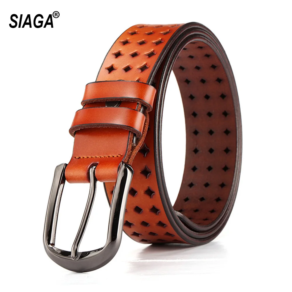 New Arrival Fashion Simple Design Retro Style Pin Buckle Leather Female Belt Women's Belts 33mm Wide Jeans Accessories NSA107