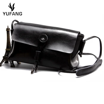 

YUFANG Female Crossbody Bag High Quality Leather Women Messenger Bag Cover Trendy Ladies Shoulder Bag Cowhide Daily Shopping Bag