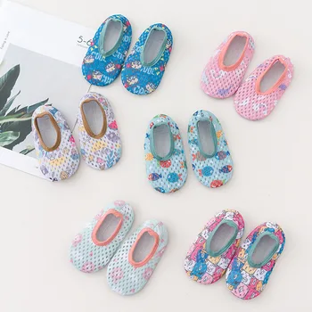 

Baby Sock Girls Boys Soft Bottom Non-Slip Floor Toddler Girl Boy Shoes Socks Mesh Breathable Rubber Soles Kids Baby