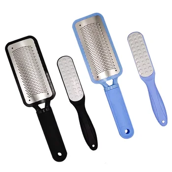 

4pcs Simple Foot Scraping Plate Multifunctional Dead Skin Calluses Remover Foot Skin Care Tool for Home Daily Use - Blue and Bla