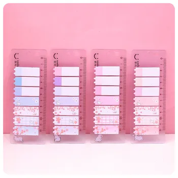 

Pink Cherry Sakura Rabbit Memo Pad Sticky Notes Memo Notepad School Office Supply Gift Stationery