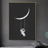 Astronaut Space Dreaming Stars Oil Painting Canvas Painting Posters and Prints Wall Art Pictures for Living Room Home Decor ► Photo 2/6