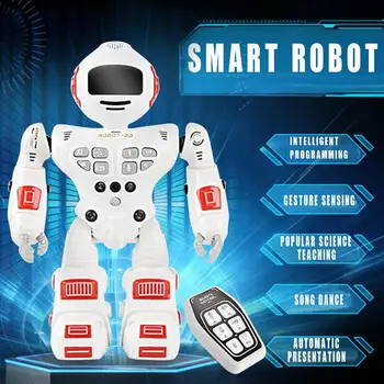 

Children Intelligent Programming Gesture Sensing LED Dancing Action Robot RC Remote Control Toy For Kids Gifts