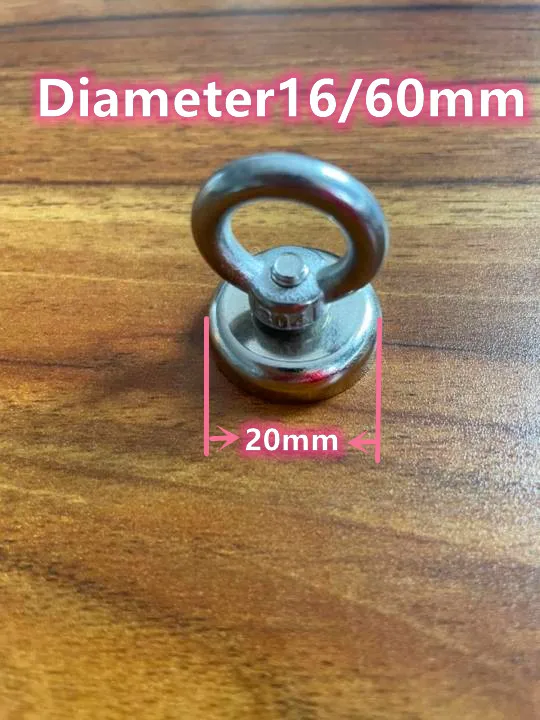 

1pcs salvage magnet with a diameter of D16/20/25/32/36/48/60mm, strong suction