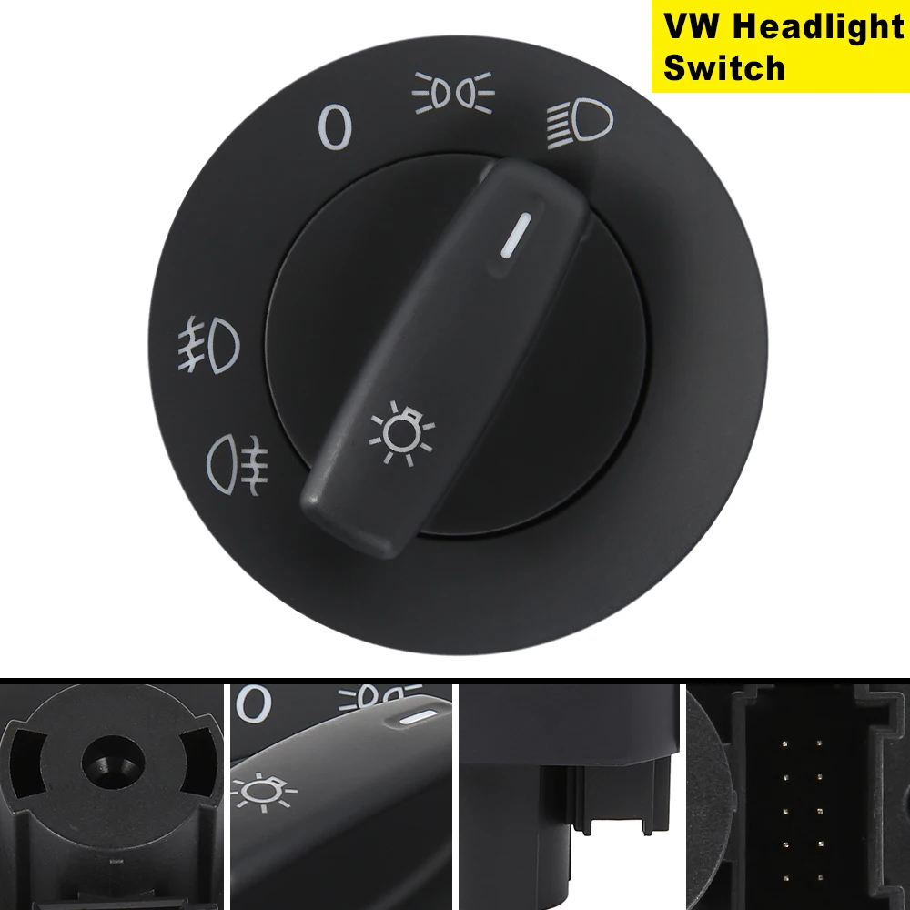 HeadLight Switch Head Lamp Switch for VW Golf MK5 Caddy JETTA TOURAN BORA Passat B6 B7 Transporter T5 1K0 941 431Q 1K0941431Q