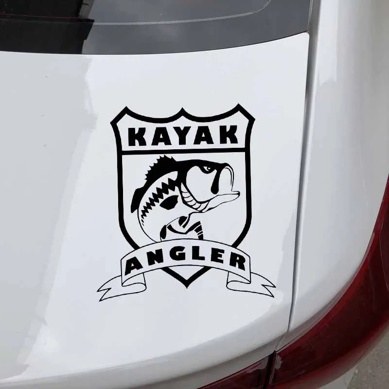 Volkrays забавная Автомобильная наклейка каяк рыбок мультфильм бас рыба аксессуары