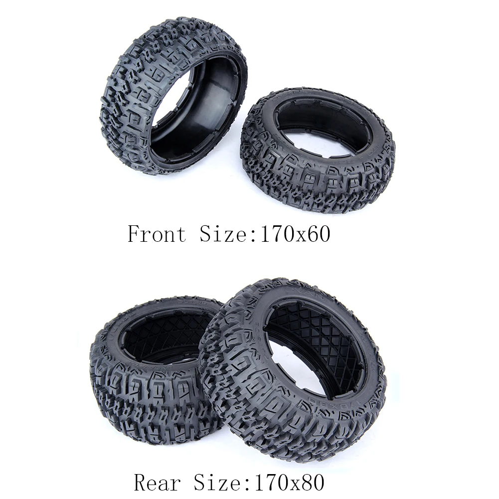 Передняя и задняя Нобби шиномонтаж для 1/5 HPI Rovan MCD KINGMOTOR GTB RACING BAJA 5B SS TRUCK RC
