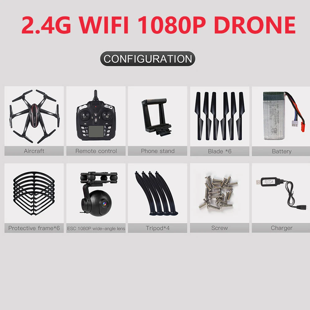 2.4G Wifi 1080P L100 gps Дрон with1080P широкоугольный Камера 5G Wi-Fi FPV 6-осевой Autitude хранения дрона с дистанционным управлением Авто Следуйте Квадрокоптер с дистанционным управлением Дрон игрушки - Цвет: 2.4G Wifi 1080P