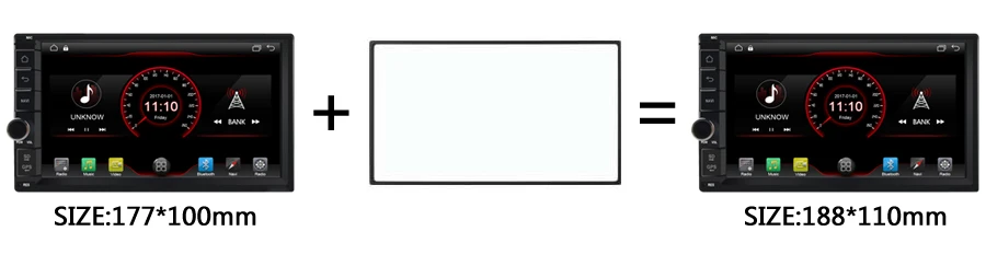 Flash Deal 7" Android 9.0 OS 2 Din Car Multimedia Two Din Car Navigation GPS Double Din Car Radio with Built-in Digital Signal Processor 0