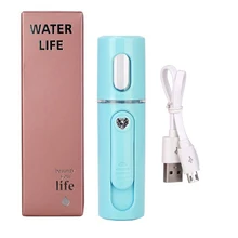 Пароварка для лица Nano Пароварка Handy Mister для лица туман спрей влага лицо опрыскиватель перезаряжаемый мини Usb зарядка для лица спа(синий