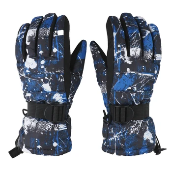 

Outdoor ski gloves for men and women winter adult riding motorcycle windproof waterproof warm gloves thickening
