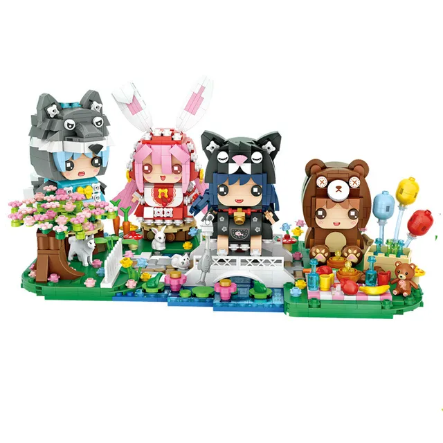 LOZ mini Blocks Kids Building Bricks Toys Boys Gift Girl Animals Puzzle 1662 1663 1664 1665 2