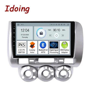 

Idoing 9"Car Android Radio Video Player GPS Navigation For Honda Jazz Fit 1 GD 2001-2008 Carplay Auto Bluetooth Head Unit NO DVD