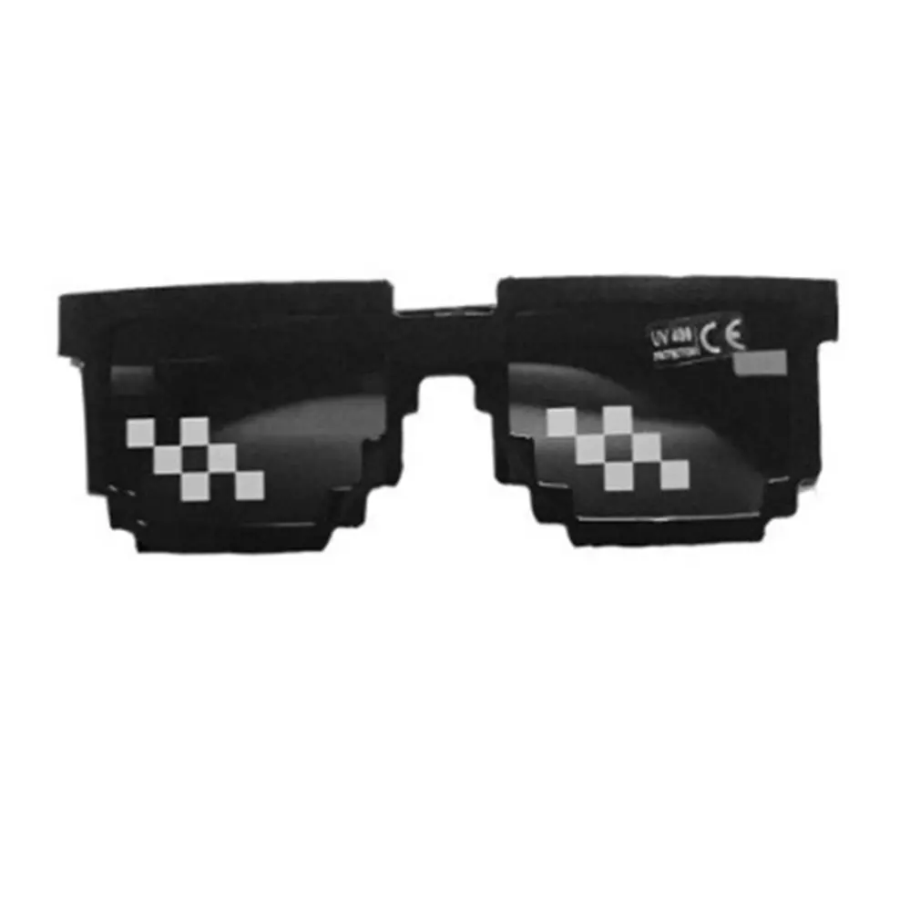 

Creative Mosaic Pixel Glasses Sunglasses Printing Sunglasses Birthday Gift Stage Performance Glasses