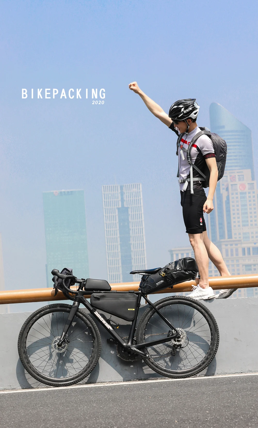 Rhinowalk-bolsa impermeable para cuadro de bicicleta, bolsa triangular de gran capacidad, para tubo, herramienta de ciclismo, accesorio para bicicleta, 4L