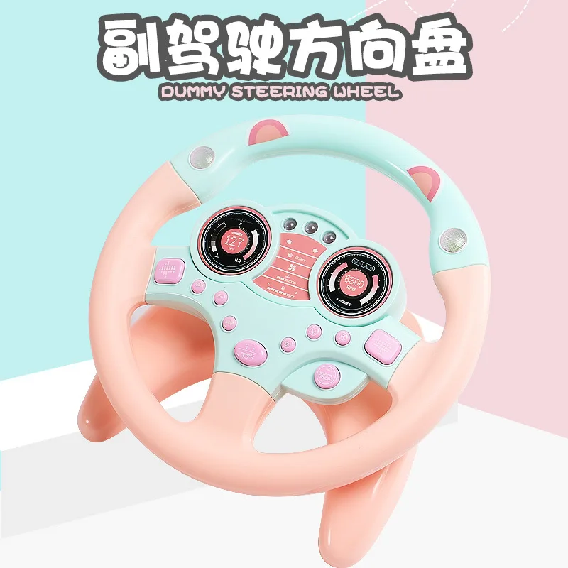 

Hot Sales Douyin Celebrity Style Co-Pilot Steering Wheel Simulation Model Children Early Childhood Educational Story Machine Toy