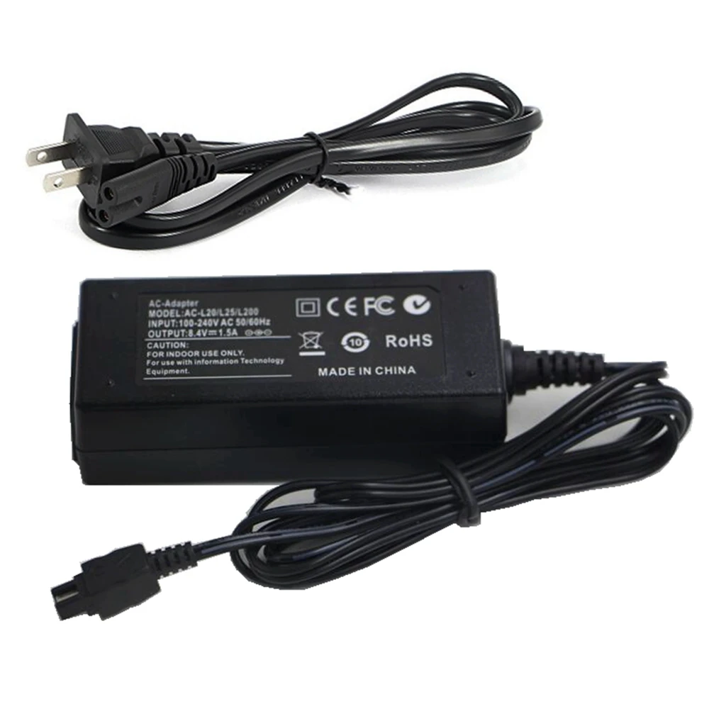 8.4V 1.5A Camcorder AC power Adapter for Sony AC-L200 L25A L25B AC-L200B AC-L200C AC-L200D DCR-UX5 DCR-UX7 Camera Charger | Электроника