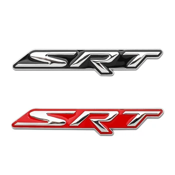 

Creative 3D Car Styling Sticker Metal SRT Emblem Rear Tailgate Badge Decal for Jeep srt8 dodge ram challenger charge