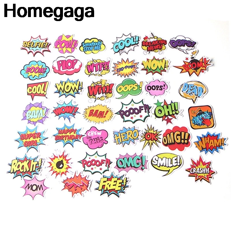 20 компл./лот Homegaga 40 шт./компл. текстовые письма ПВХ наклейки для скрапбукинга багажа телефона ноутбука настенные наклейки для гитары D2144