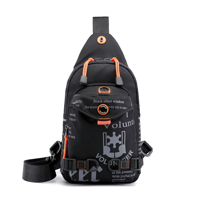 High Quality Nylon font b Men b font Chest font b Bag b font Rucksack Casual