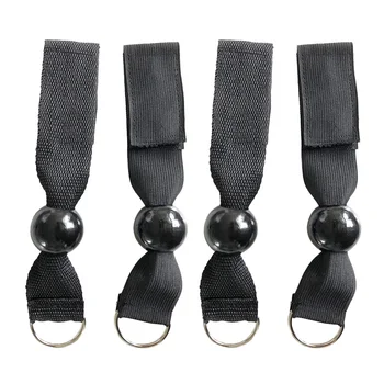 

2 pairs of Volleyball Training Exercise Band Equipment Professional Correction Aid Sport Training Belt with Buckle (Black)