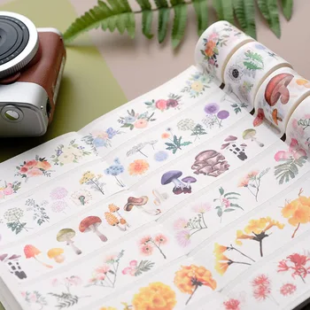

18 pcs/lot 3cm Dandelion Ginkgo Leaf Flower Grass Journal Washi Tape Adhesive Tape DIY Scrapbooking Sticker Label Masking Tape
