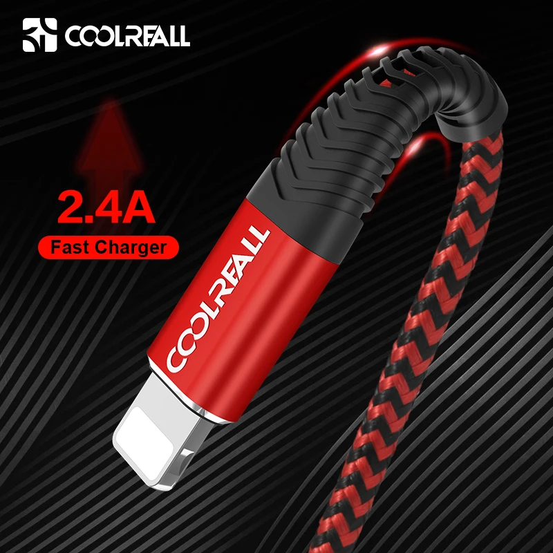 Coolreall USB Cable for iPhone 11 pro max Xr X 8 7 6 plus 6s 5 s plus