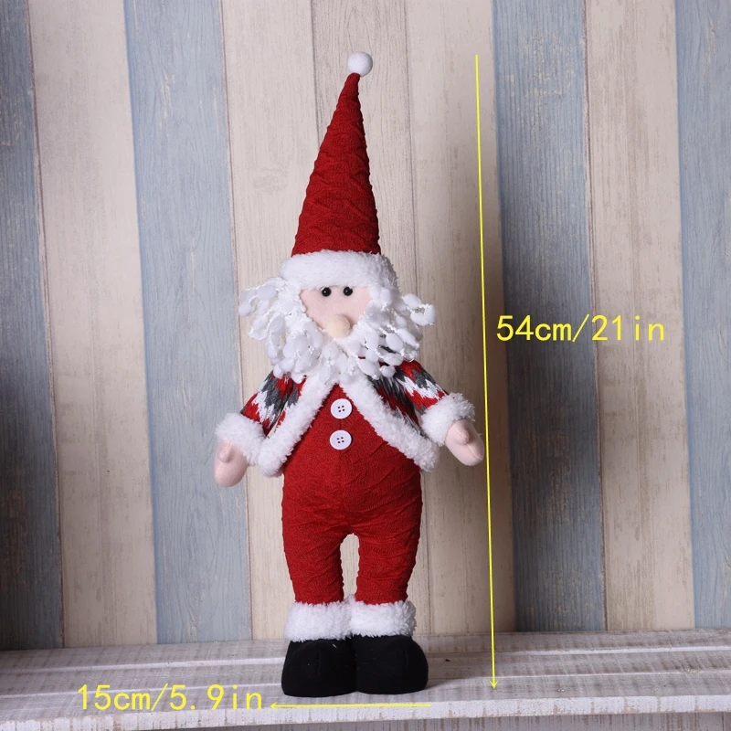 47 см Санта Клаус рождественские украшения для дома Enfeite De Natal большая кукла игрушка рождественские украшения для елки рождественские украшения - Цвет: SDZS24701