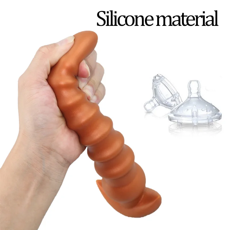Big Anal Beads Butt Plug Intimate Toys for Adults Phalluses for Anal Plug Sex Toy Silicone Large Buttplug Anal_voghion.com