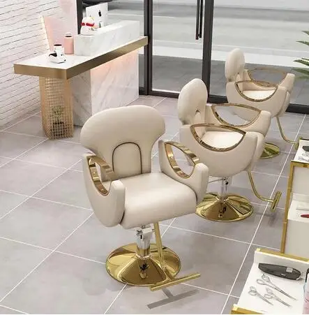 New Popular Style Luxury Hydraulic Salon Styling Chair Gold Hair Chair Nail  Beauty Furniture - Barber Chairs - AliExpress