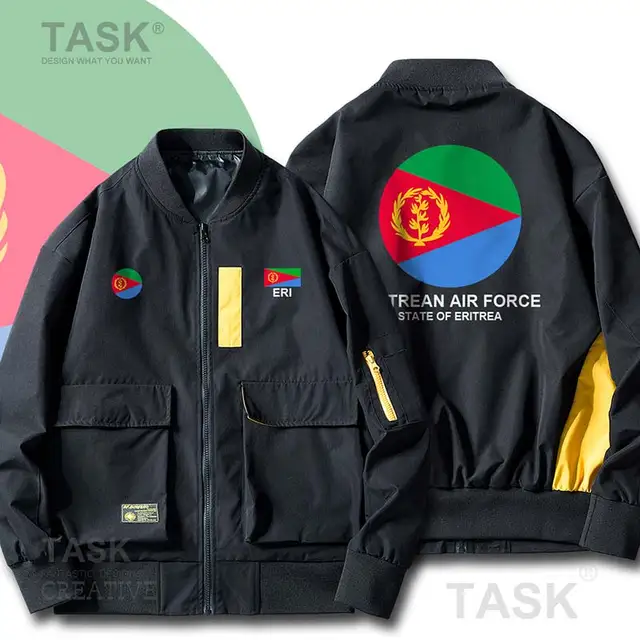 Military Army Jackets Air Force Eritrea Eritrean Eri Er Men S Bomber Zipper Jacket Casual Slim Fit Pilot Coat Streetwear Clothes Jackets Aliexpress