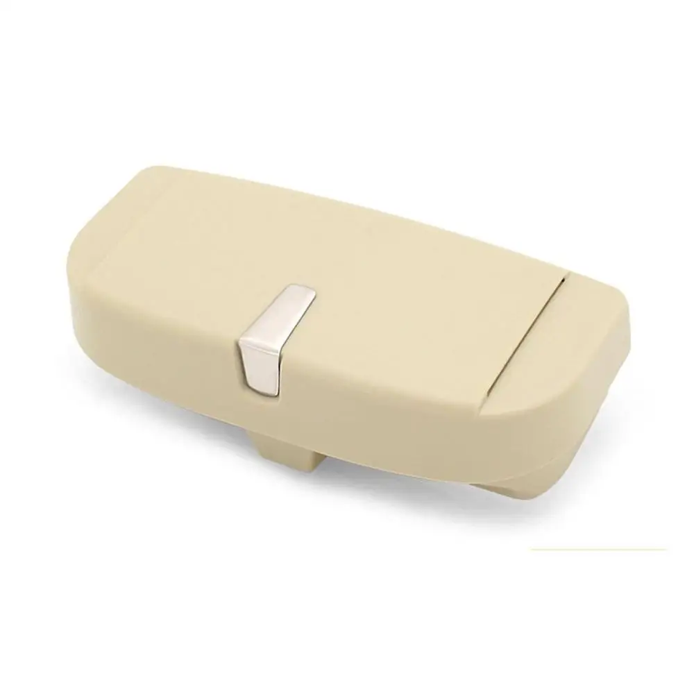 Car Glasses Box Multi-Function Vehicle With FOR Bill Clip Car Glasses Clip Glasses Storage Box Multi-Function Bill Clip - Название цвета: Бежевый
