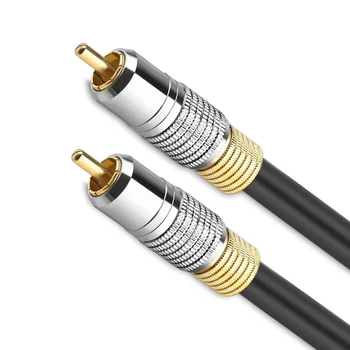 

75ohm SPDIF Digital Coaxial Cable HIFI 5.1 Audio Cable 1m 1.8m 3m 5m 10m for TV DVD Player Soundbar Speaker Subwoofer Amplifier