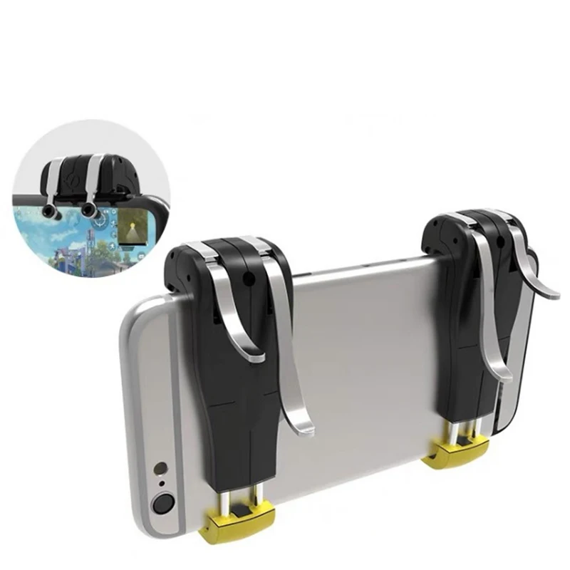  Smart Phone Gaming Joystick Six-finger Wasp Button Hand Tour Handle Grip Shooting Assist Button Lef