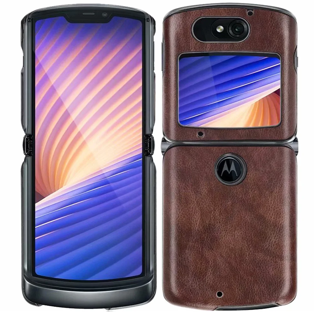 Складной чехол из искусственной кожи для Motorola Razr 5G 2020 деловой Ретро винтажный