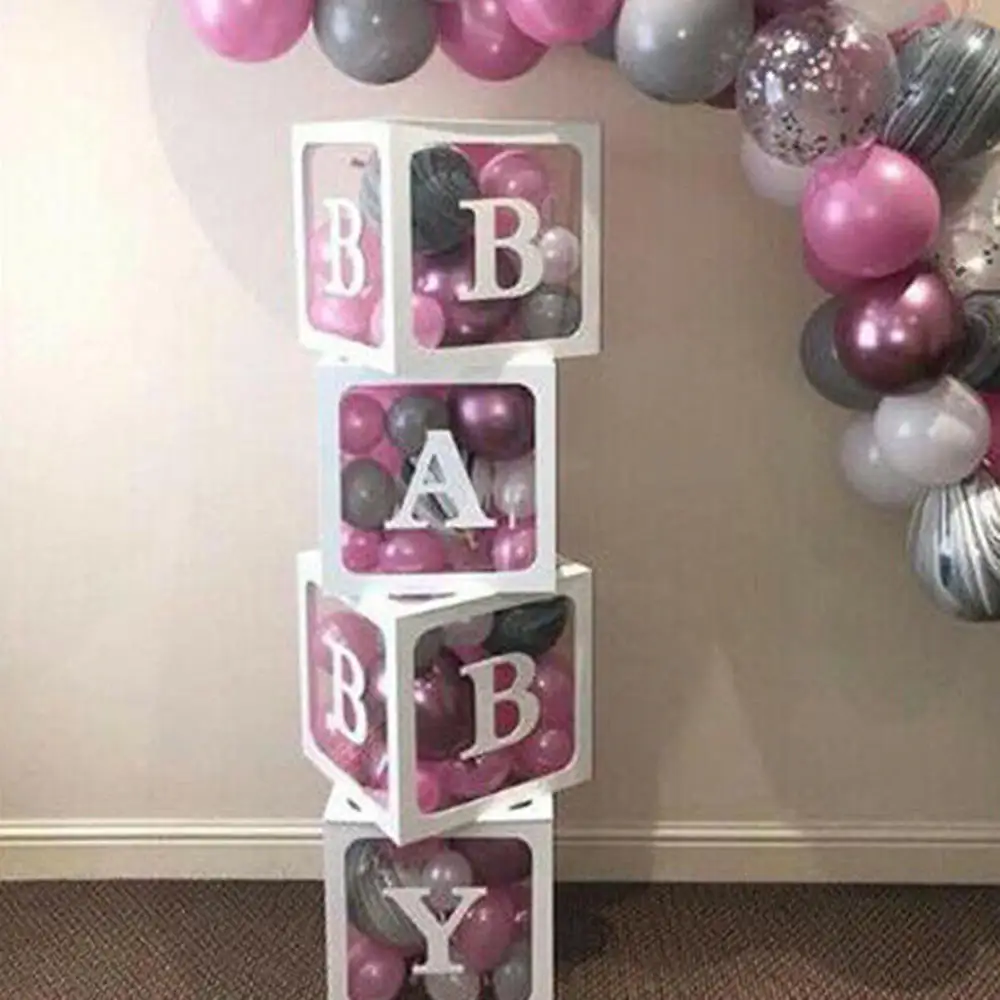 Прозрачные подарочные коробки с надписью Baby Love для детей на день рождения