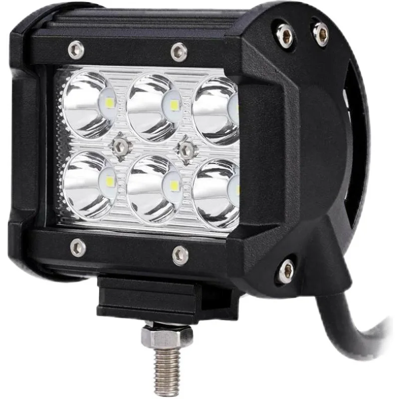 

18W Spotlights Strip Light Cup-Auxiliary Floodlight Manufacturers Direct Selling LED Auto Work Lamp Project Lamp Fog Lamp