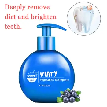 

220g Fruit Blueberry Toothpaste Stain Removal Whitening Baking Soda Toothpaste Fight Bleeding Gums Toothpaste