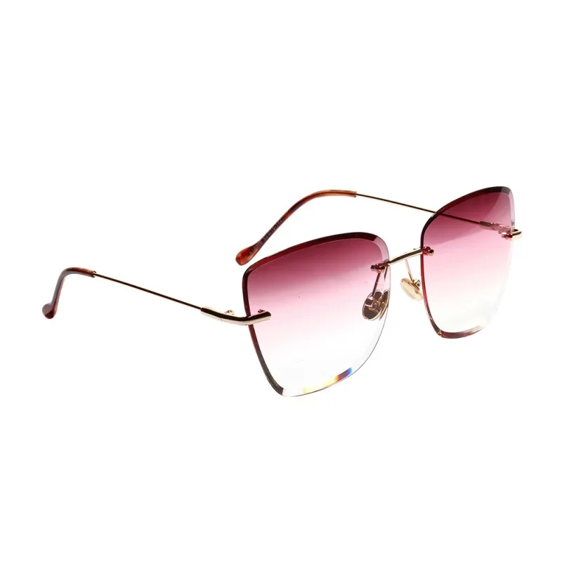 Lunette De Soleil, ретро очки с прозрачными прогрессивными цветными линзами, солнцезащитные очки без рамки, цветные Квадратные Солнцезащитные очки с кристаллами