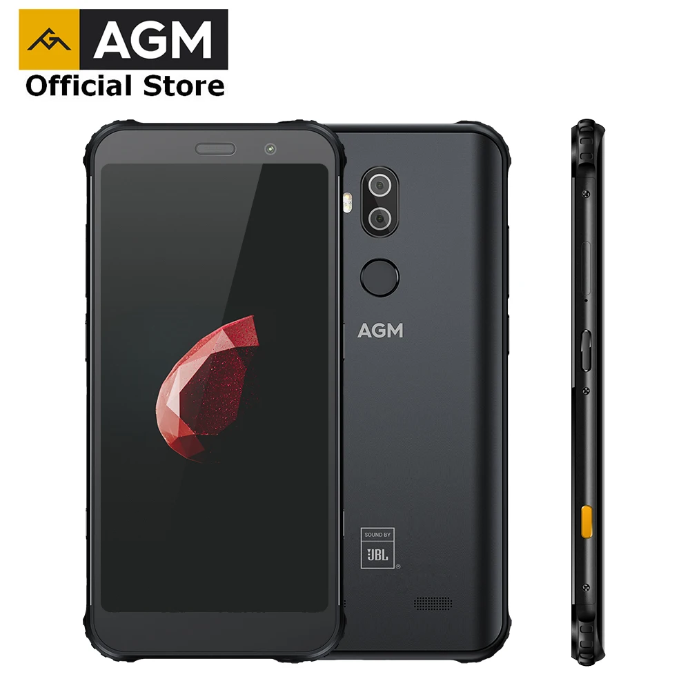 Официальный AGM X3 8 + 64G JBL-Cobanding 5,99 ''4G смартфон Беспроводная зарядка SDM845 Android 8,1 IP68 двойная коробка динамик NFC