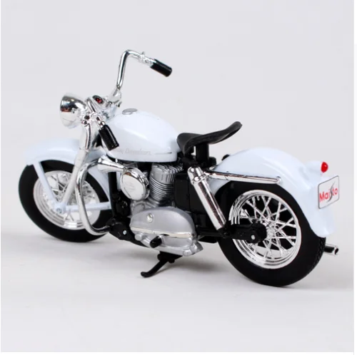 Maisto 1:18 Harley 1952 K модель белый Мотоцикл Велосипед литья под давлением модель игрушки в коробке