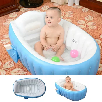 

Inflatable Swimming Pool Child Tub Portable Bathtub Cushion Warm Winner Keep Warm Folding Bathtub Gift